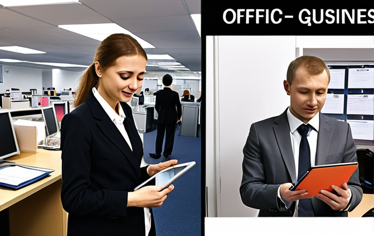 **Image Prompt 1: The Transformation from Bureaucratic Burden to Effortless Solution**
"A visually striking split image. On the left side, a person appears utterly overwhelmed and stressed, buried under an avalanche of chaotic Russian bureaucratic paperwork, surrounded by long, daunting queues leading to government office counters. The atmosphere is dim, chaotic, and frustrating. On the right side, a calm, professional Russian administrative assistant, dressed smartly, effortlessly navigates a sleek tablet displaying streamlined digital forms (hinting at services like Gosuslugi), with a relaxed and smiling client beside them. The background transitions from a cluttered, traditional office to a clean, organized, and modern workspace. The lighting shifts from harsh and shadowy to bright and reassuring, symbolizing the relief and efficiency provided by expert assistance. Realistic, high-detail photography style."