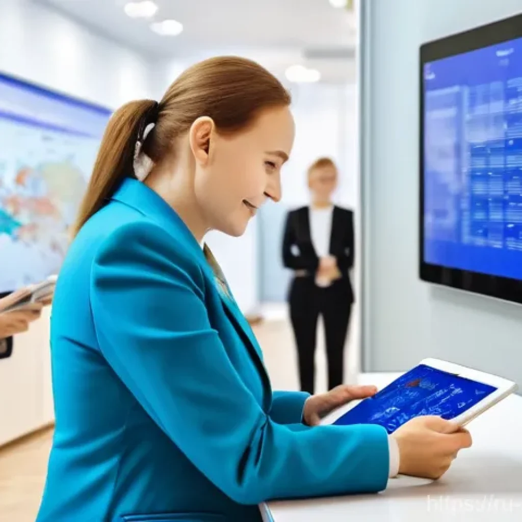 지방행정사 실무 필수 기술 - **Prompt 1: Digital Public Services for Modern Russia** A vibrant and well-lit modern municipal ...